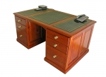 All our Pedestal Desks can be custom built to your exact requirements, in any timber or stained to match. Available with solid timber tops, embossed leather tops are optional extra's. All desk's come with soft close drawer runners as standard.
Standard Sizes:
1370w x 760d x 750h -
1525w x 910d x 750h -
1830w x 910d x 750h