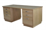 Kapell Pedestal Desk No 4 - All our Pedestal Desks can be custom built to your exact requirements, in a wide range of timbers or stained to match. All desk's come with soft close drawer runners as standard. Custom sizes available to suit your requirements.